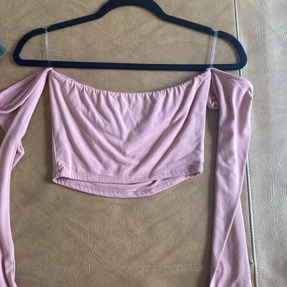 Pink crop top